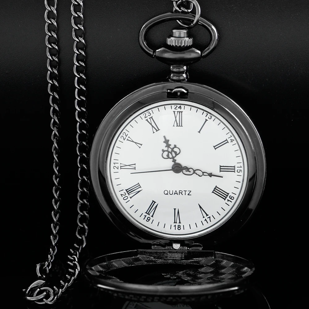 Silver Chinese Characteristic Dragon Shaped Pocket Watch Men's High Quality Necklace Timing Pendant Women's Jewelry Gift Clock