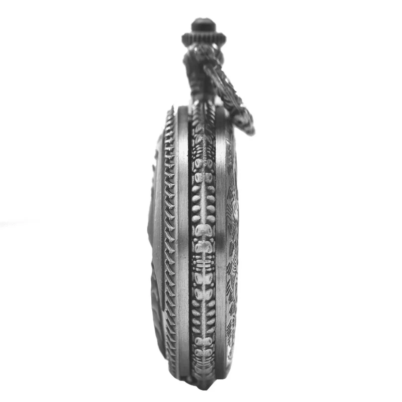 Retro Charm Neutral Handsome Fashion Dragon Group Carving Quartz Pocket Watch Steampunk Men's and Women's Necklace Pendant Gift