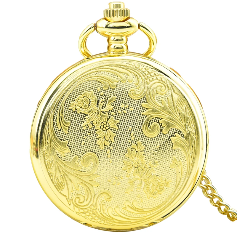 Retro Charm Neutral Fashion Textuable Quartz Pocket Watch Steampunk Men's and Women's Necklace Pendant Gift