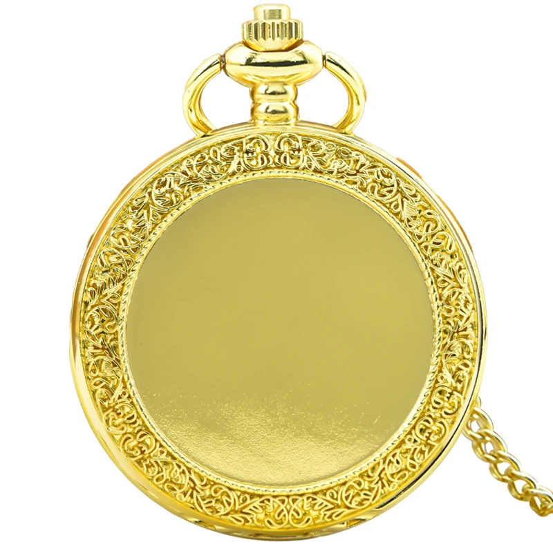 Retro Charm Neutral Fashion Textuable Quartz Pocket Watch Steampunk Men's and Women's Necklace Pendant Gift
