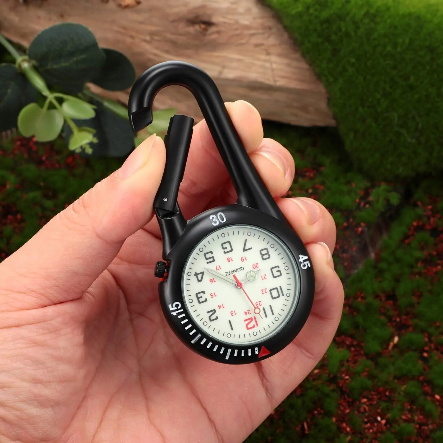 New Carabiner Clip Watches Fob Nurse Pocket Watch Medical Sports Outdoor Vintage Clock Mountaineering Sport Equipment