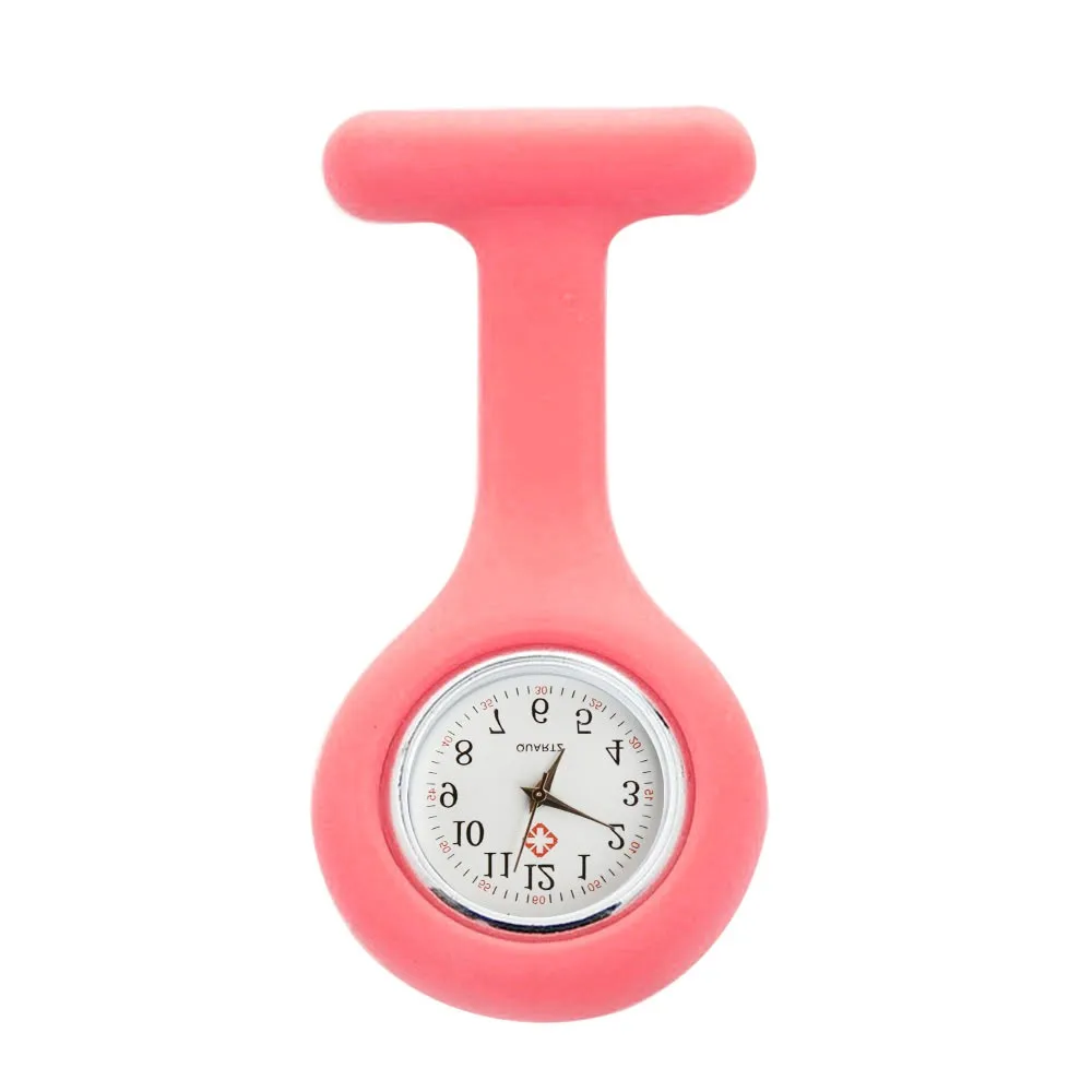 Mini Cute Solid Pocket Watches Silicone Nurse Watch Brooch Tunic Fob Watch Doctor Medical Working Watches Clock