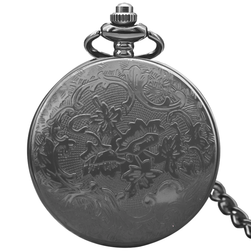 Retro Charm Neutral Fashion Hollow Gear Carving Quartz Steampunk Pocket Watch Men's and Women's Necklace Pendant Gift