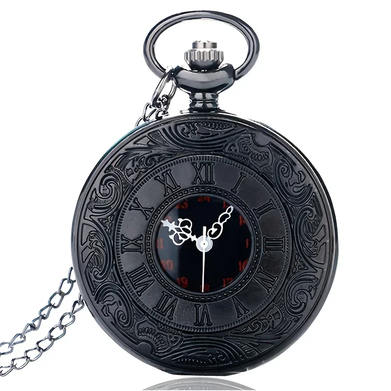 Steampunk Hollow Gear Quartz Pocket Watch Antique Bronze Pocket Watch with Pendant &Necklace Chain Men Collectible Birthday Gift