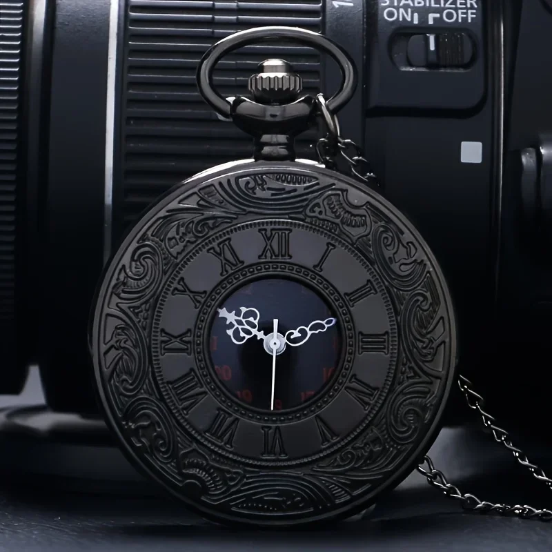 Steampunk Hollow Gear Quartz Pocket Watch Antique Bronze Pocket Watch with Pendant &Necklace Chain Men Collectible Birthday Gift