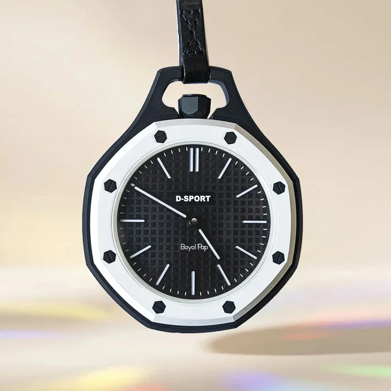 New Octagonal Pocket Watch Fashion Sport Men Women Quartz Wristwatches Casual Hanging Pendant Watch Exquisite Birthday Gift