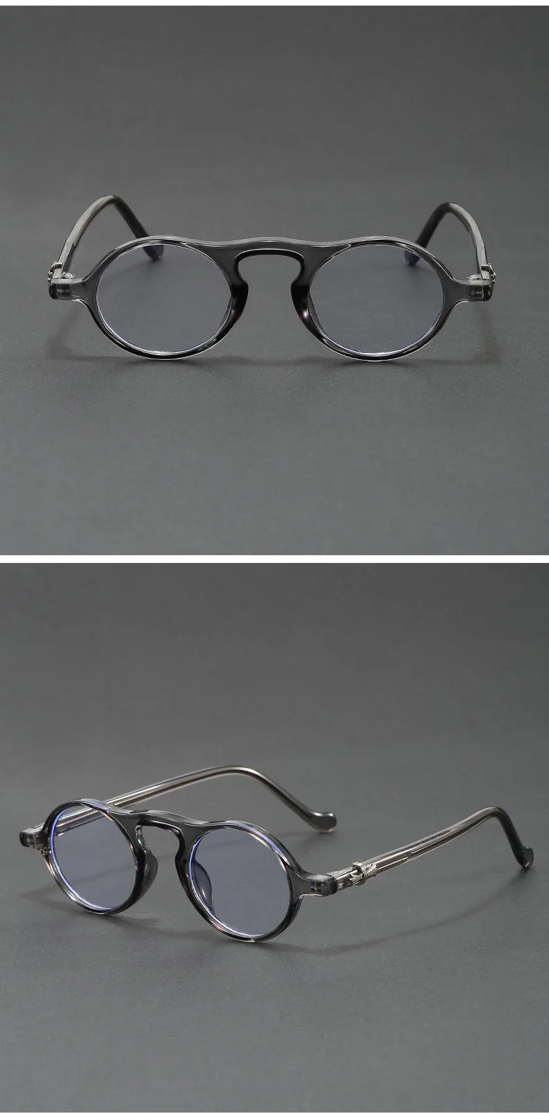 Vintage Round Sunglasses for Women Men Ultra-Light Oval Mini-Framed Fashion Sunglasses for Driving High Quality Travel Eyewear