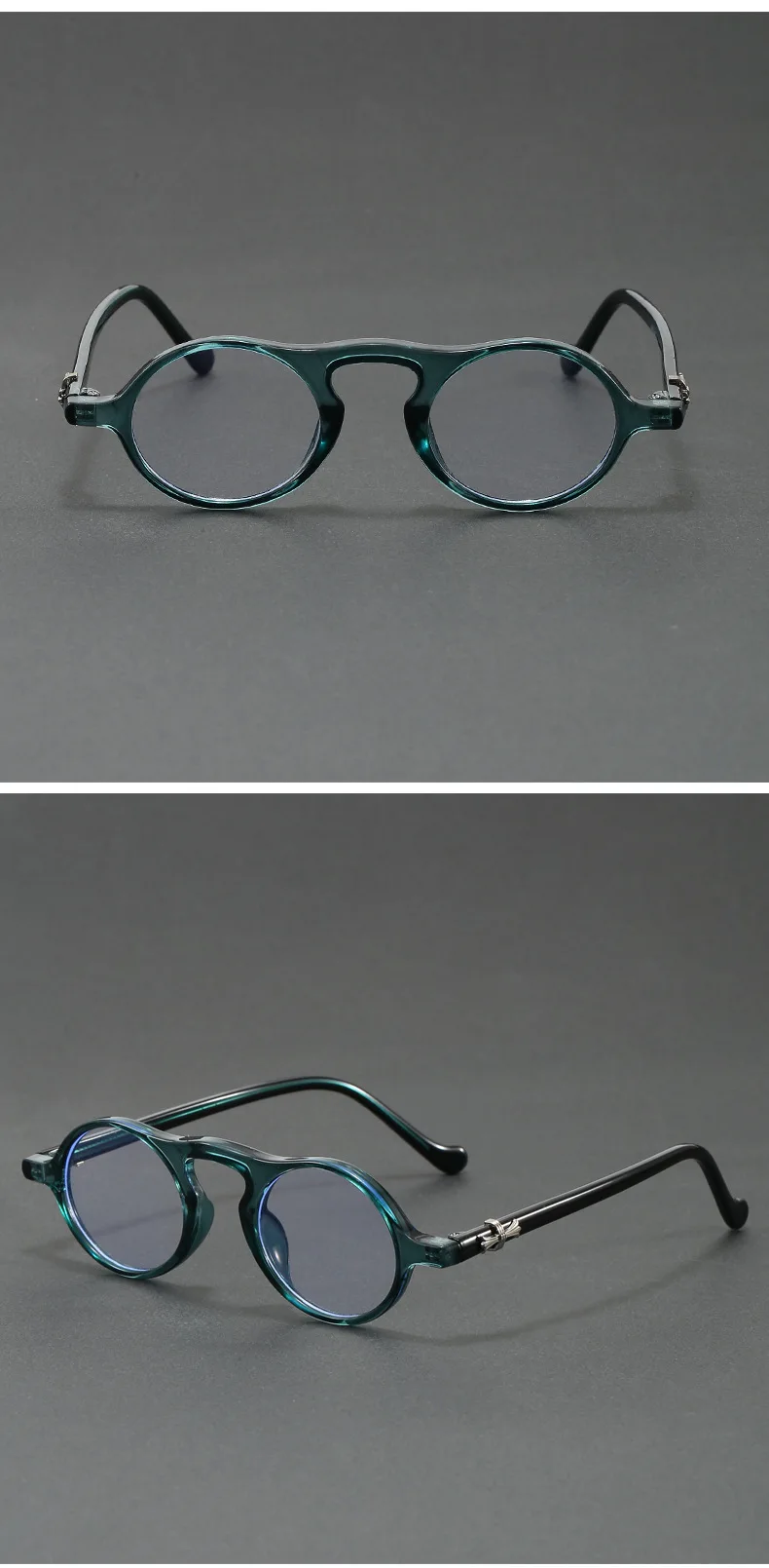 Vintage Round Sunglasses for Women Men Ultra-Light Oval Mini-Framed Fashion Sunglasses for Driving High Quality Travel Eyewear