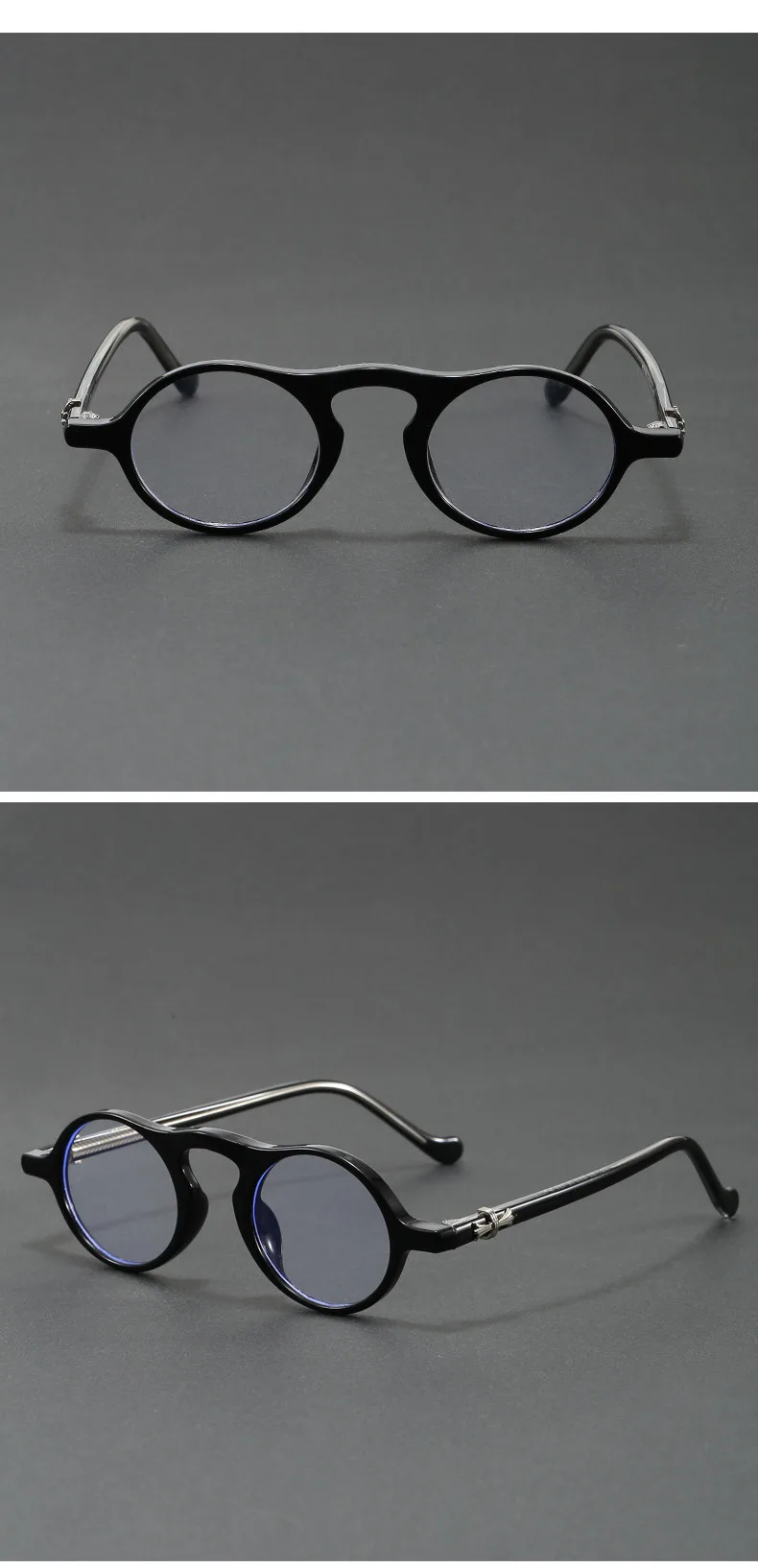 Vintage Round Sunglasses for Women Men Ultra-Light Oval Mini-Framed Fashion Sunglasses for Driving High Quality Travel Eyewear