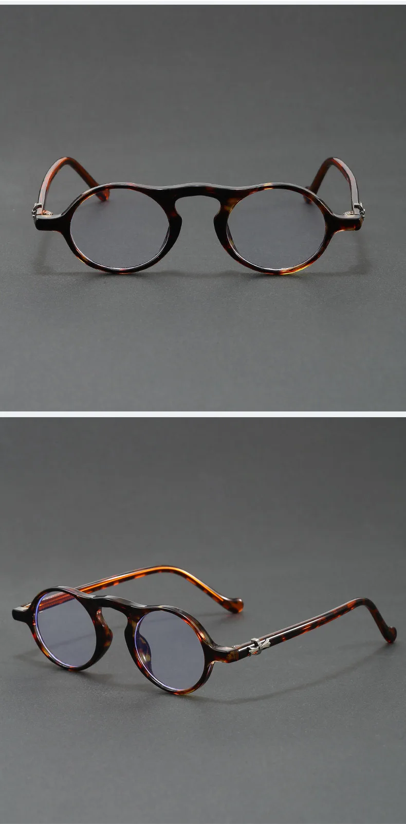 Vintage Round Sunglasses for Women Men Ultra-Light Oval Mini-Framed Fashion Sunglasses for Driving High Quality Travel Eyewear