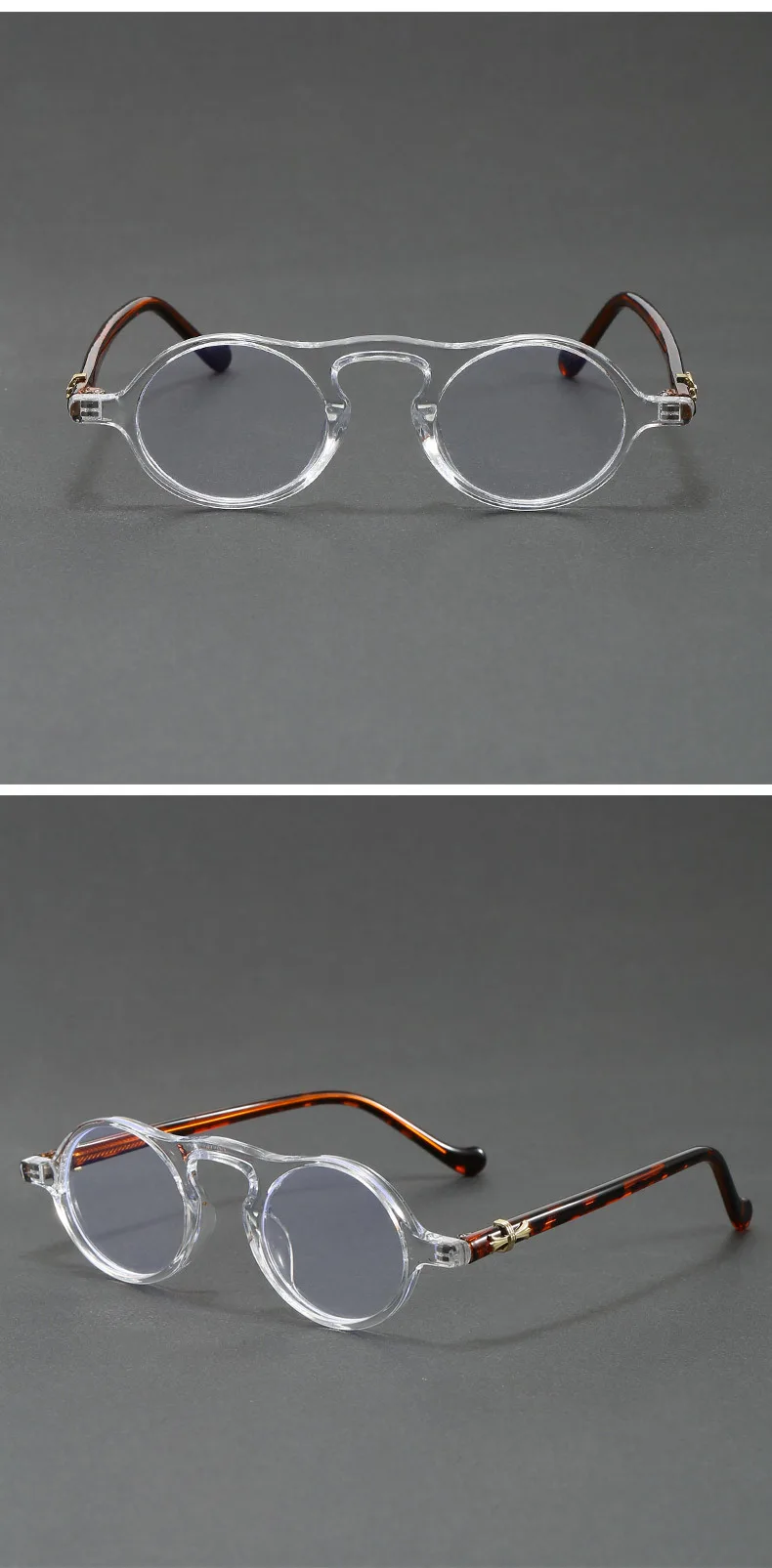Vintage Round Sunglasses for Women Men Ultra-Light Oval Mini-Framed Fashion Sunglasses for Driving High Quality Travel Eyewear