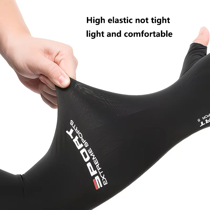 Summer Sun Protection Sleeves Breathable Quick Drying Fishing Cycling Arm Covers Cooling Driving Running Sports Arm Sleeves