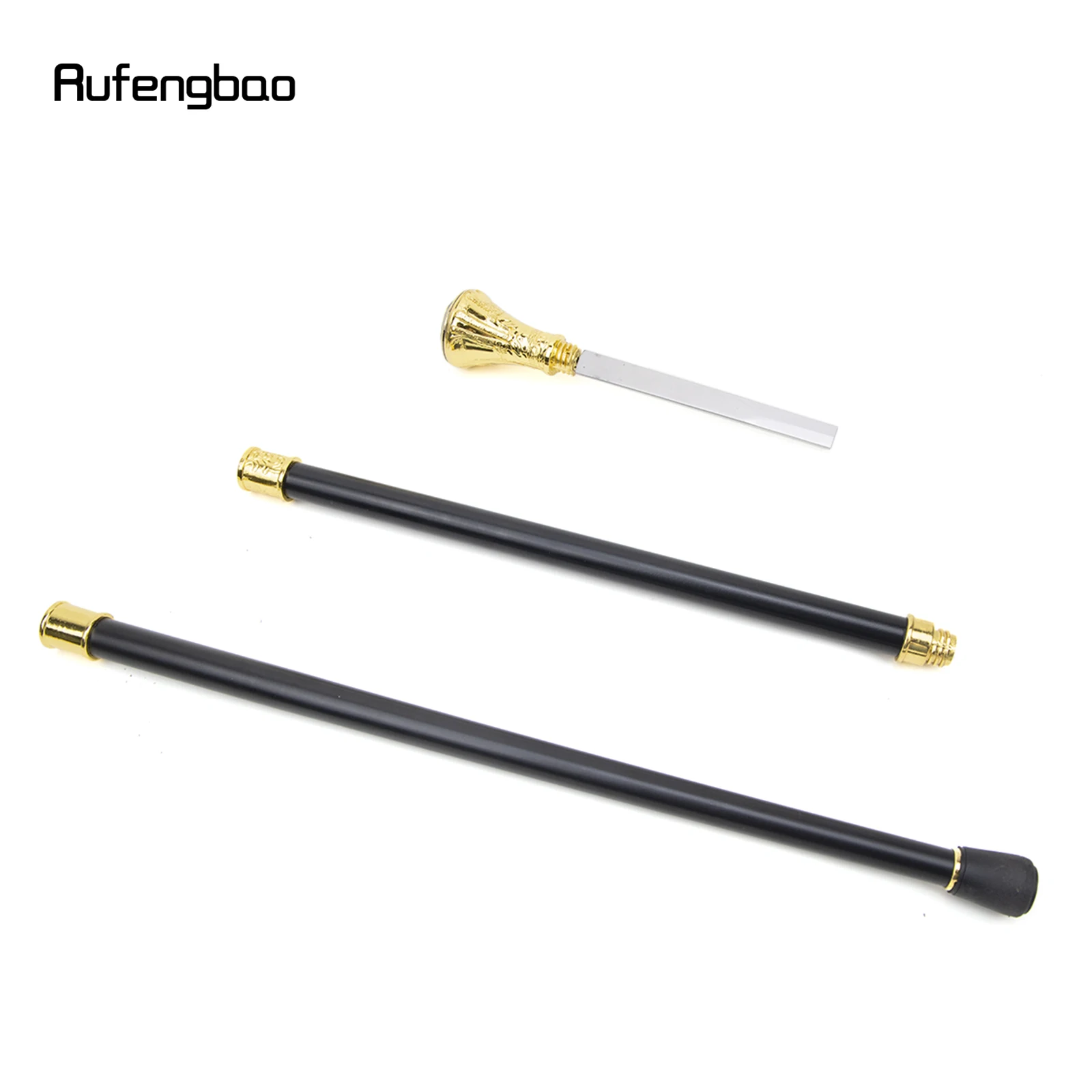Gold Luxury Wolf Head Totem Relief Walking Stick with Hidden Sword Self Defense Fashion Cane Sword Cosplay Crosier Stick 93cm