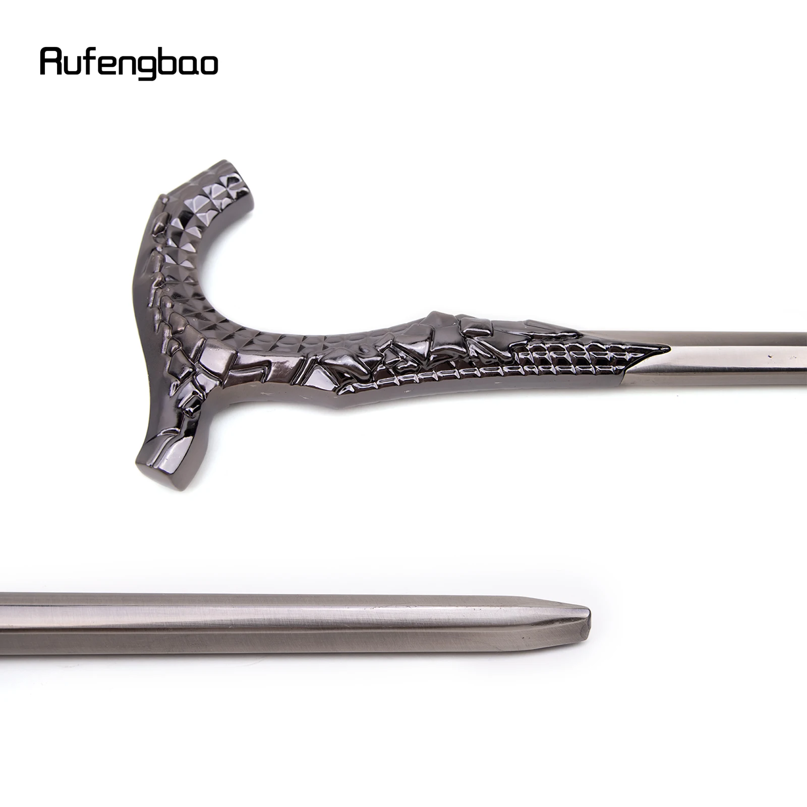 Sliver Luxury Stick Aluminum Alloy Single Joint Walking Stick Cane Decorative Cospaly Party Halloween Steampunk Crosier 90cm