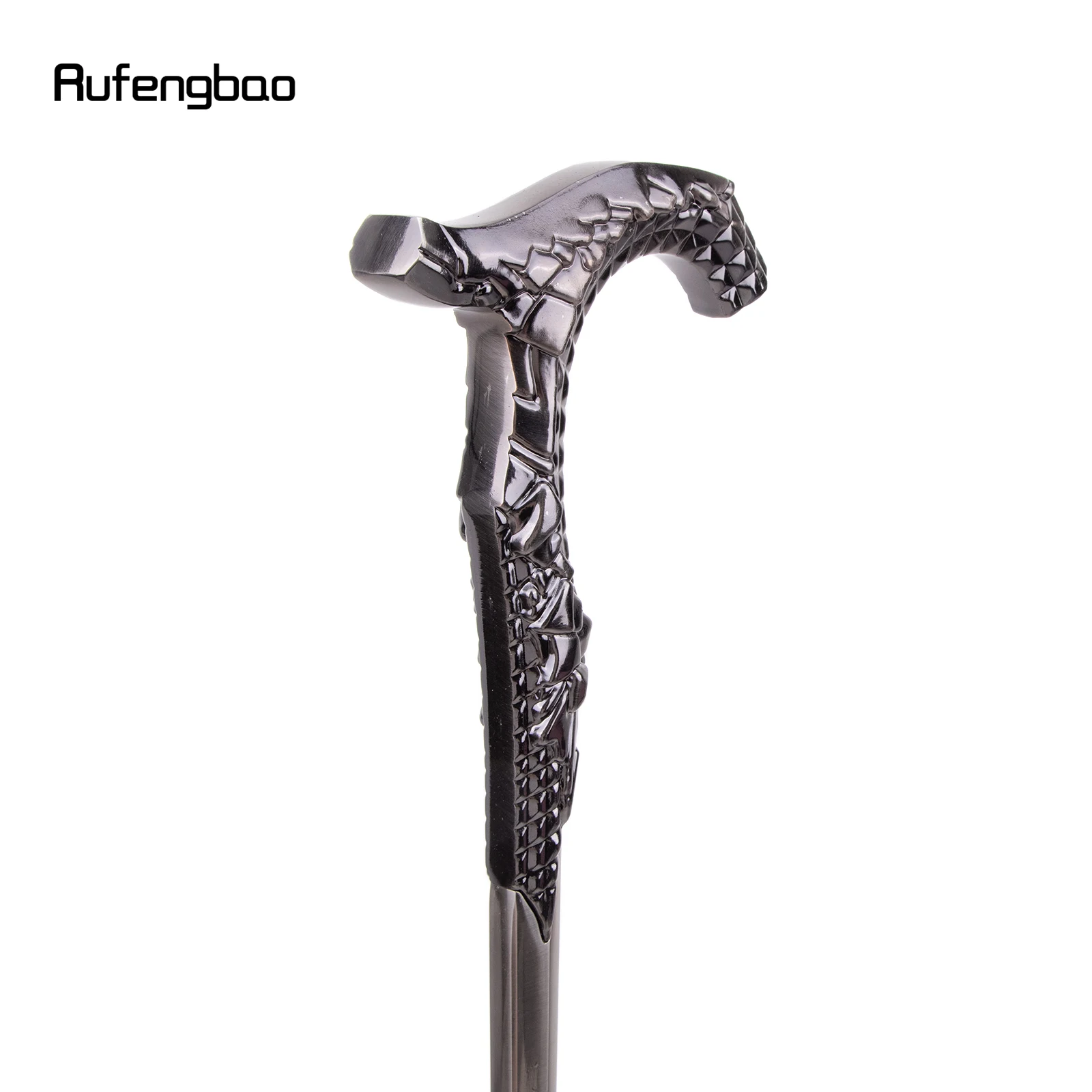 Sliver Luxury Stick Aluminum Alloy Single Joint Walking Stick Cane Decorative Cospaly Party Halloween Steampunk Crosier 90cm