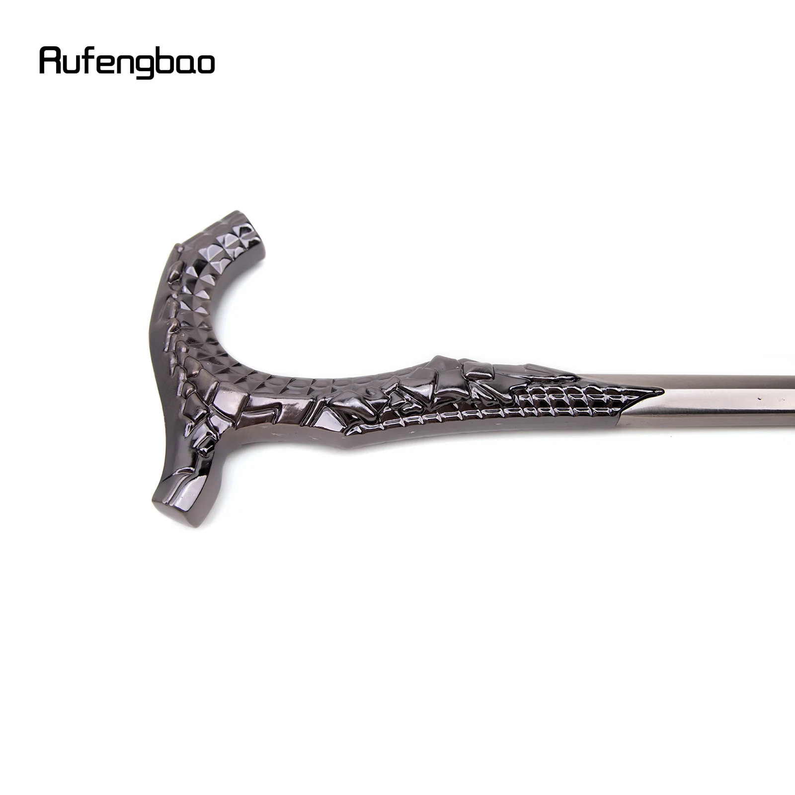 Sliver Luxury Stick Aluminum Alloy Single Joint Walking Stick Cane Decorative Cospaly Party Halloween Steampunk Crosier 90cm