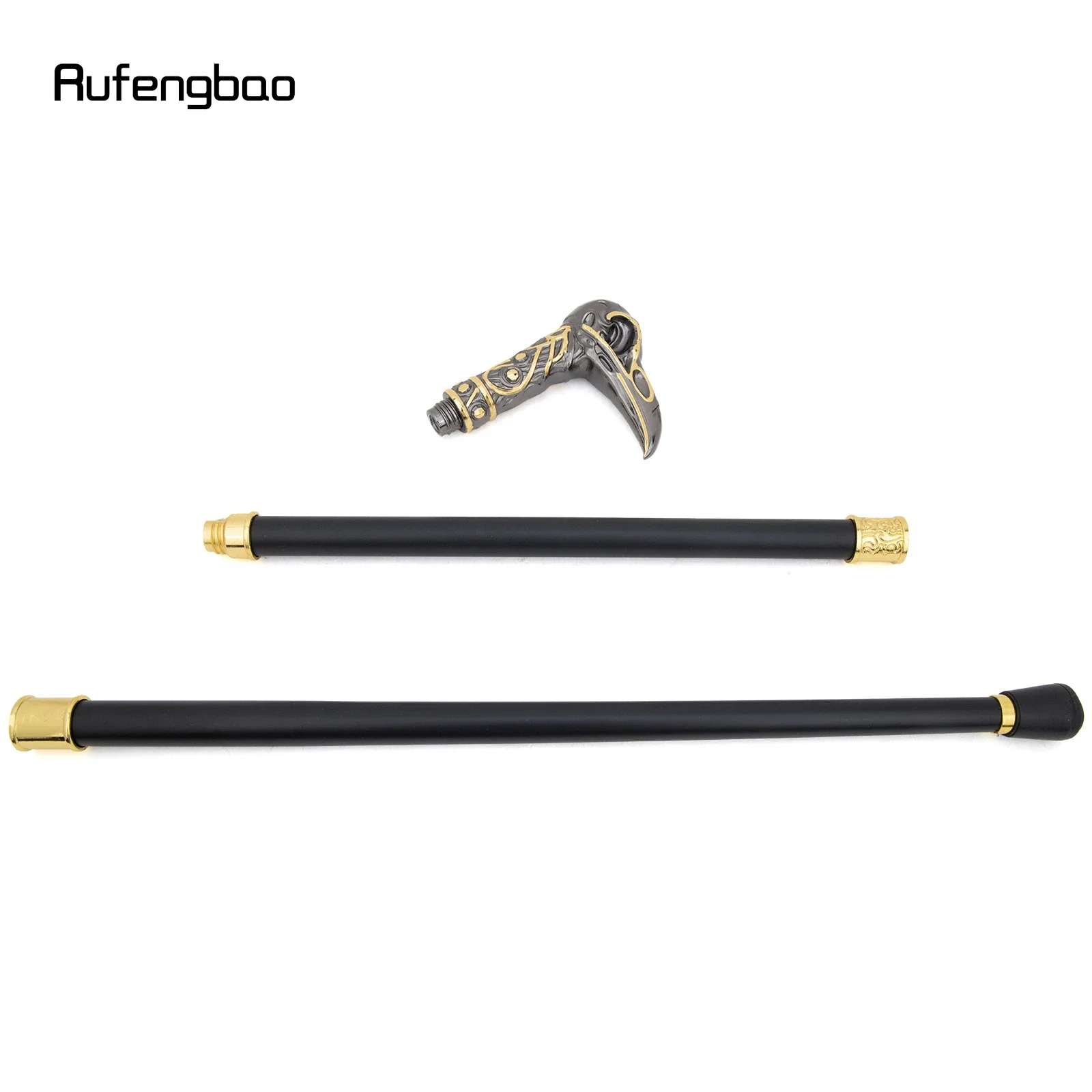 Perfect For Gentlemen And Cosplay Steampunk, Or Everyday Use, Perfect Gift For Lovers Or Collectors Fantasy Cane Yellow Black