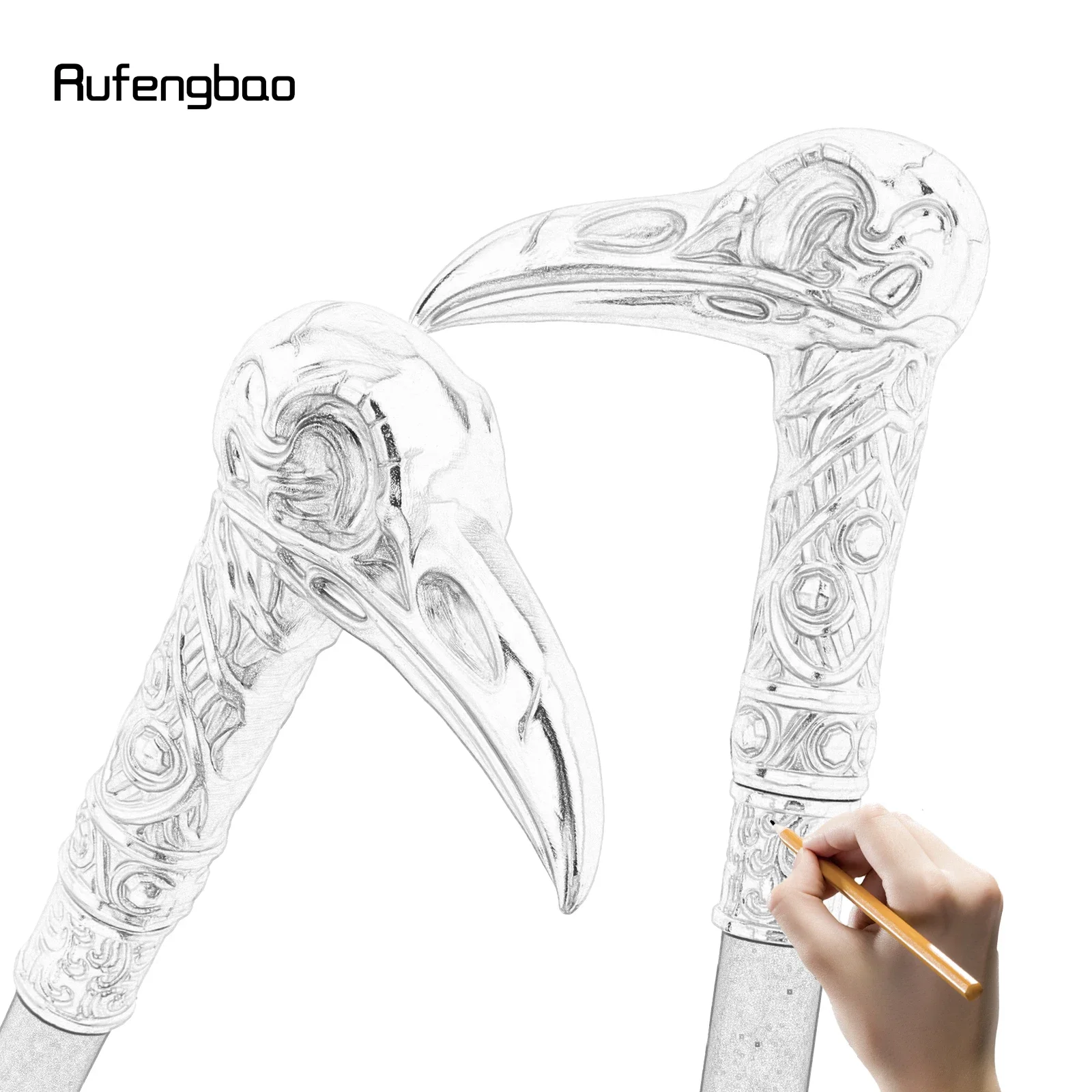 Perfect For Gentlemen And Cosplay Steampunk, Or Everyday Use, Perfect Gift For Lovers Or Collectors Fantasy Cane Yellow Black