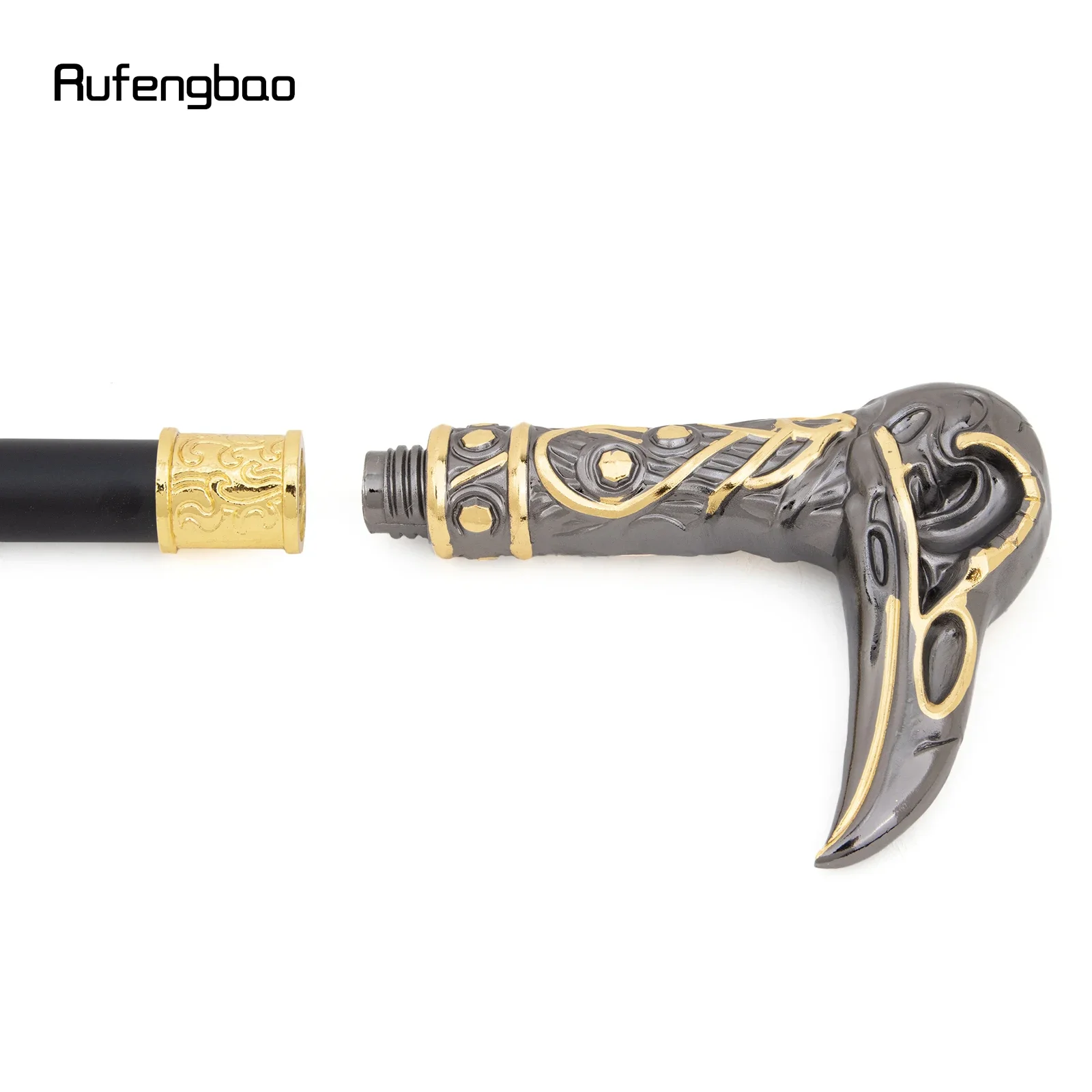 Perfect For Gentlemen And Cosplay Steampunk, Or Everyday Use, Perfect Gift For Lovers Or Collectors Fantasy Cane Yellow Black