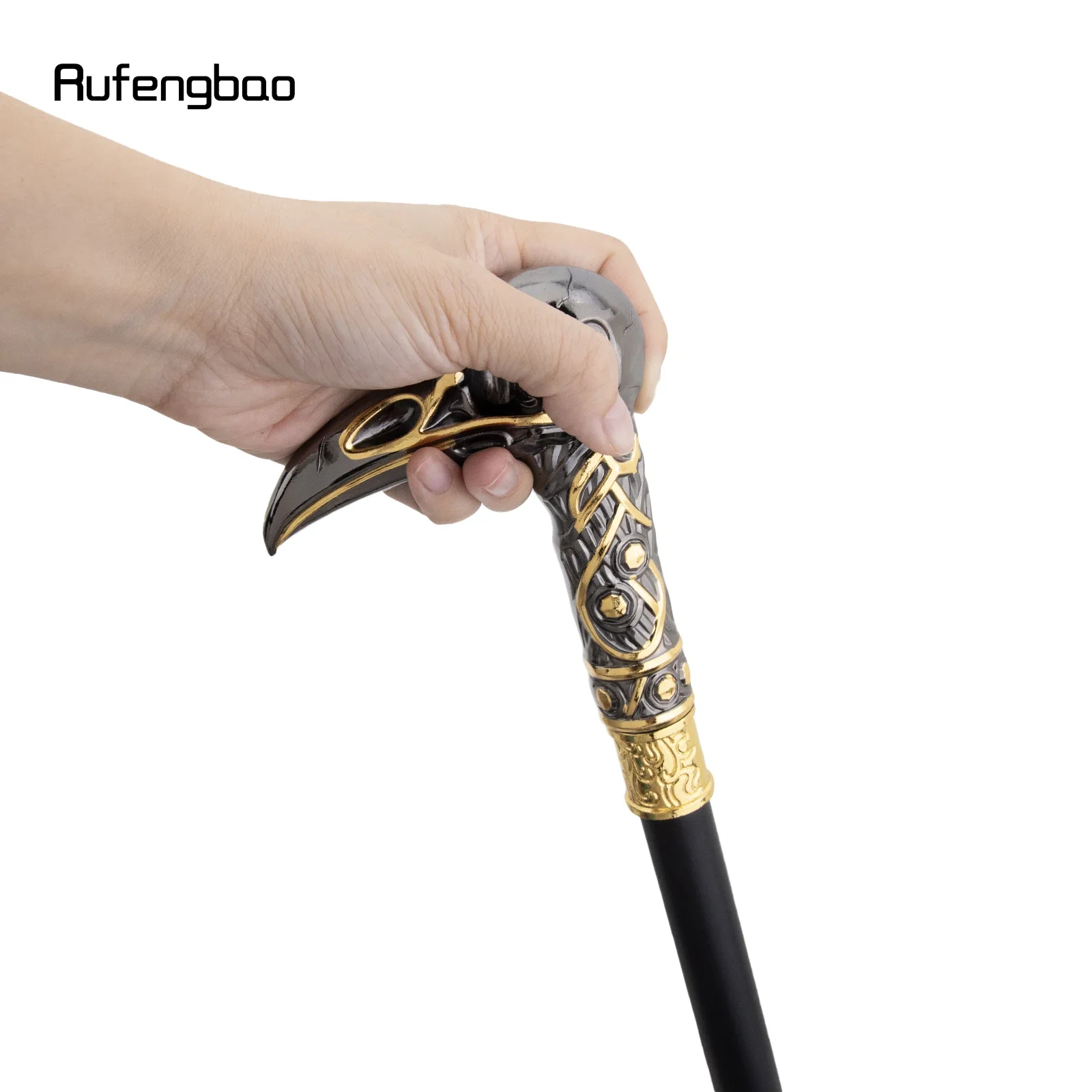 Perfect For Gentlemen And Cosplay Steampunk, Or Everyday Use, Perfect Gift For Lovers Or Collectors Fantasy Cane Yellow Black