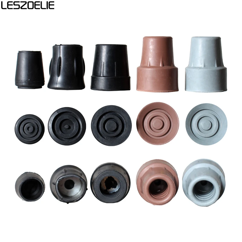 22 Styles Accessories Of Fashionable Canes Rubber Tips And Copper Screws Gold Stainless Steel Accessories For DIY Walking Sticks