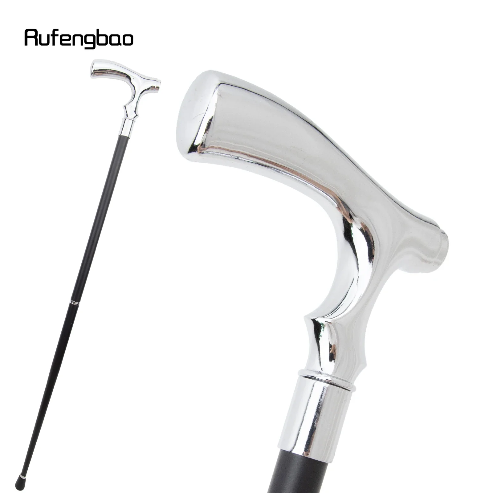 White T Shape Fashion Gentleman Decorative Stick - 36" Vintage-Inspired Cane for Cosplay, Steampunk, and Costume Parties