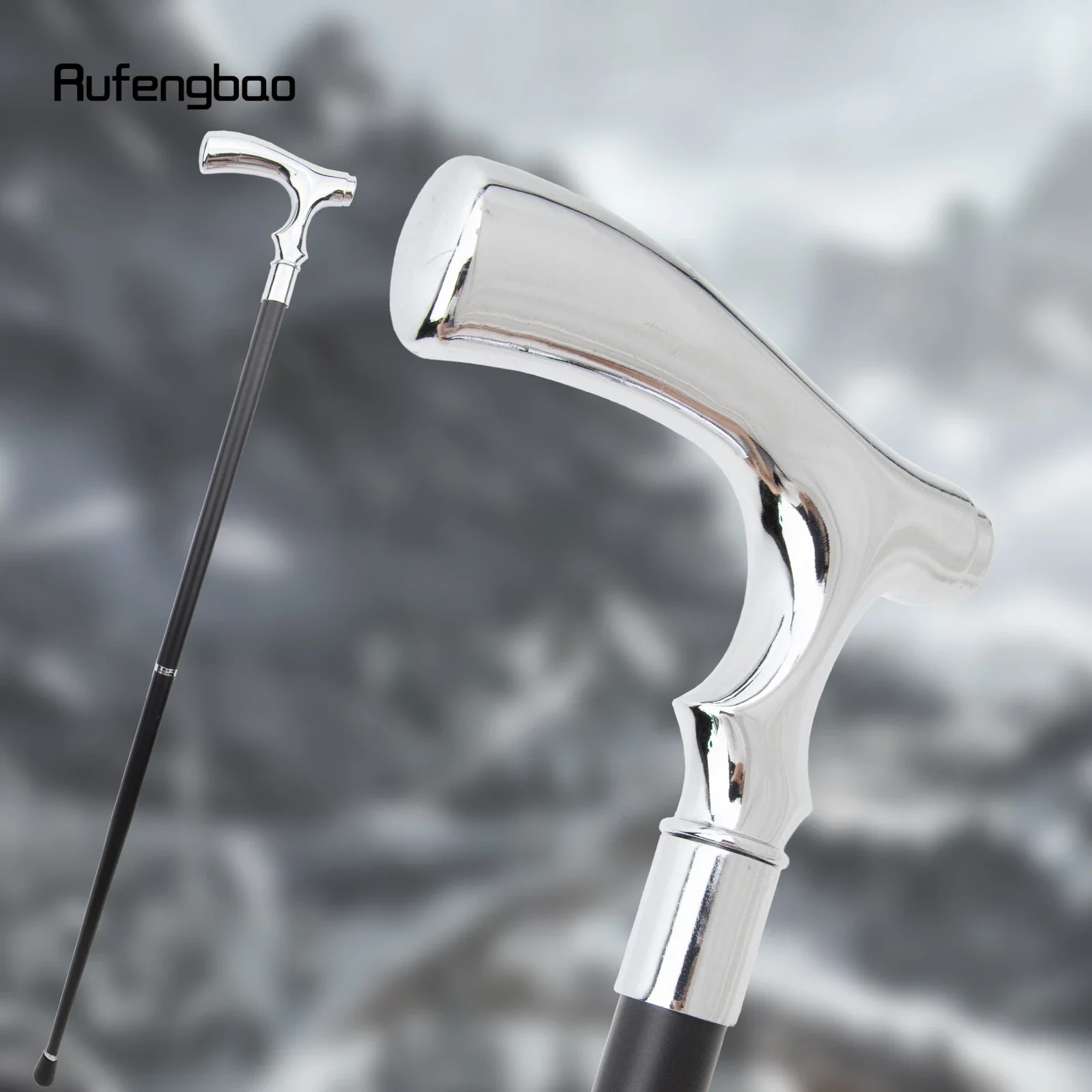 White T Shape Fashion Gentleman Decorative Stick - 36" Vintage-Inspired Cane for Cosplay, Steampunk, and Costume Parties