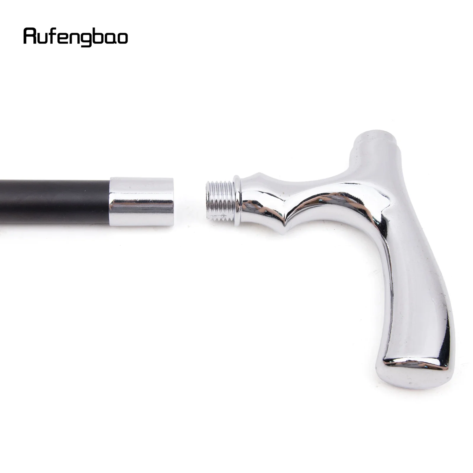 White T Shape Fashion Gentleman Decorative Stick - 36" Vintage-Inspired Cane for Cosplay, Steampunk, and Costume Parties