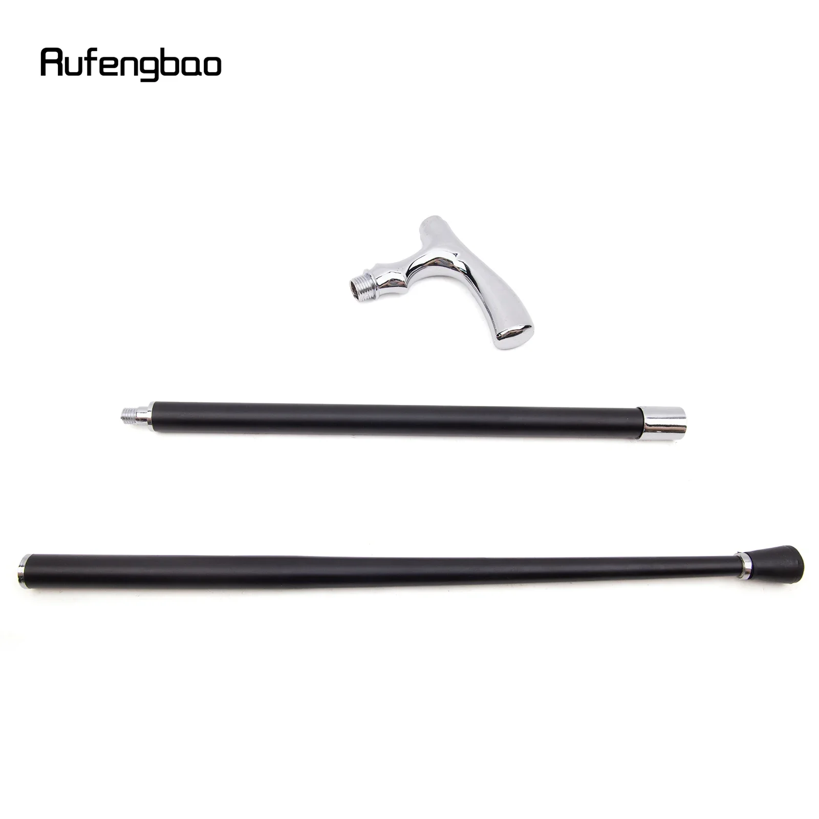 White T Shape Fashion Gentleman Decorative Stick - 36" Vintage-Inspired Cane for Cosplay, Steampunk, and Costume Parties