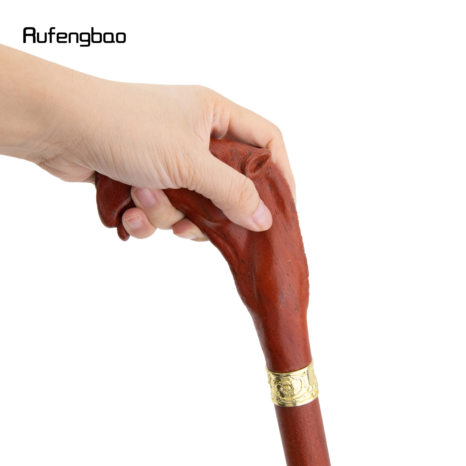 Brown Red Camel Wooden Fashion Stick Decorative Vampire Cospaly Party Wood Cane Mace Wand Crosier 94cm Performance Stage Cane