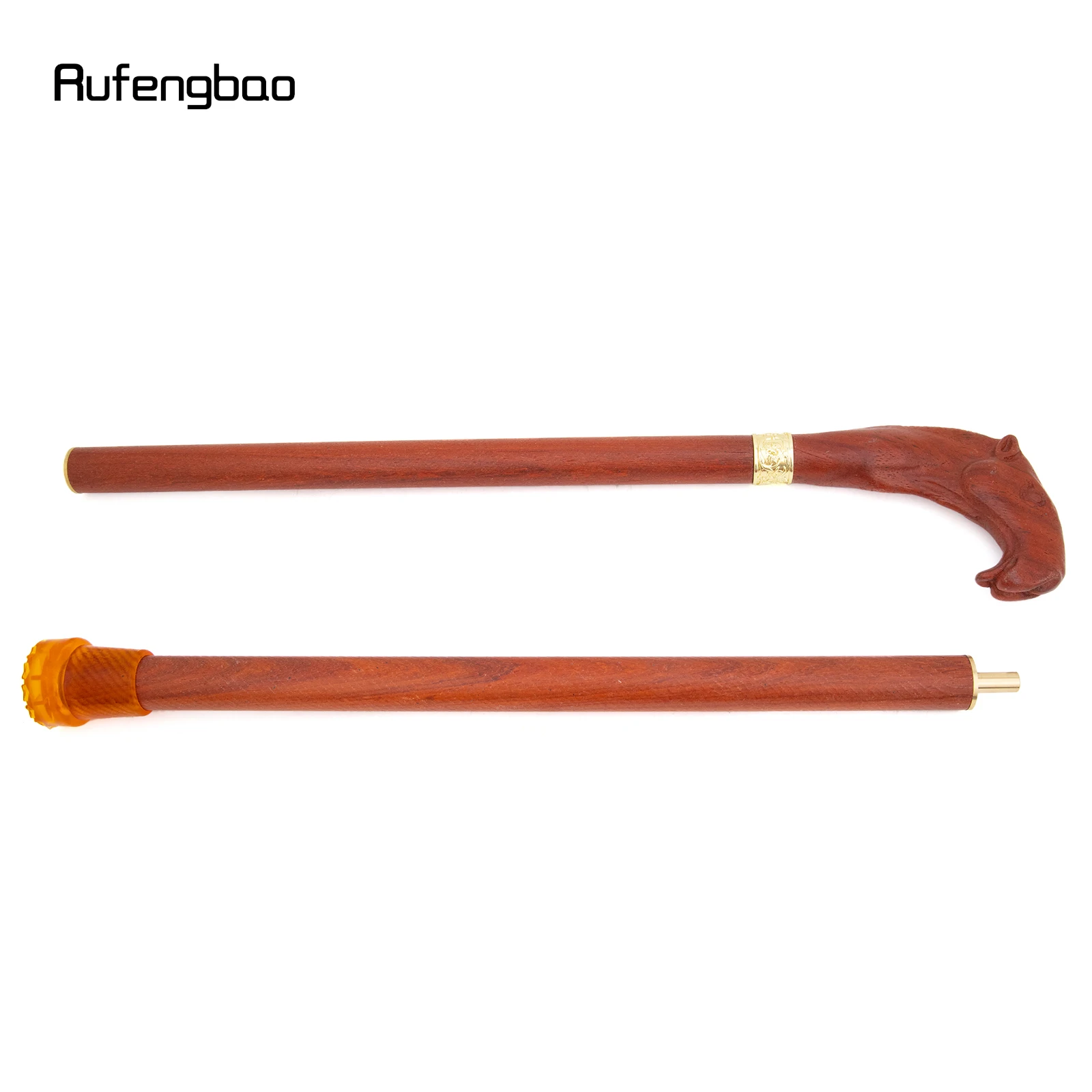 Brown Red Camel Wooden Fashion Stick Decorative Vampire Cospaly Party Wood Cane Mace Wand Crosier 94cm Performance Stage Cane