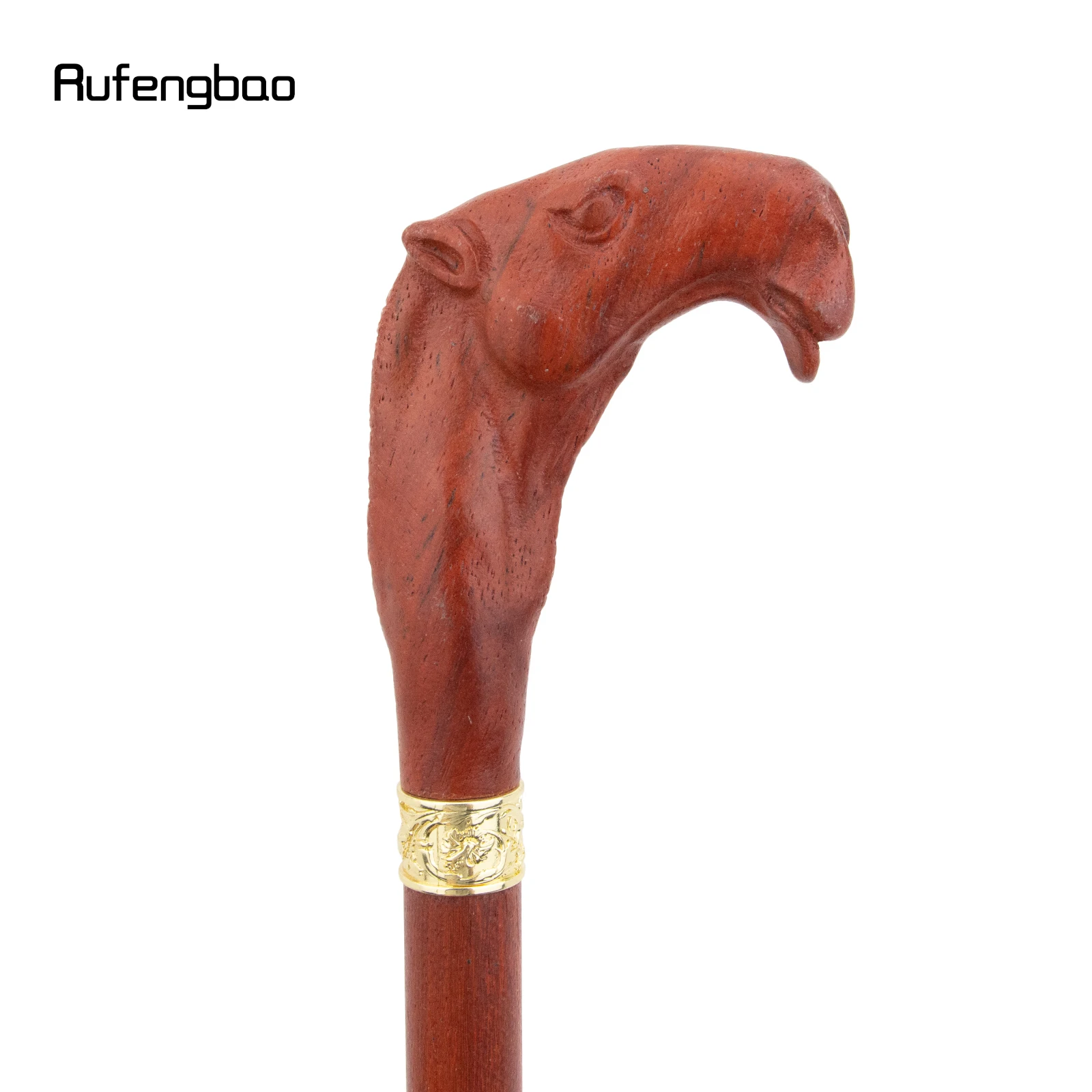 Brown Red Camel Wooden Fashion Stick Decorative Vampire Cospaly Party Wood Cane Mace Wand Crosier 94cm Performance Stage Cane