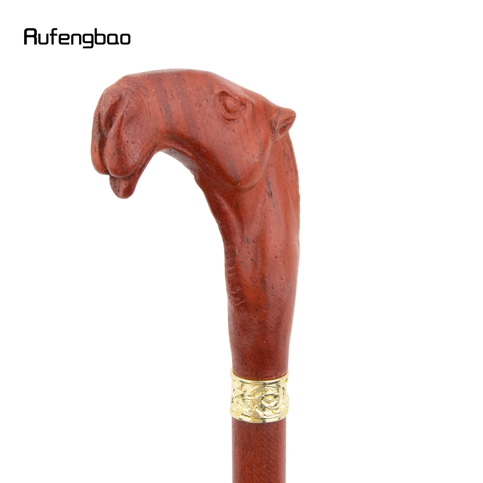 Brown Red Camel Wooden Fashion Stick Decorative Vampire Cospaly Party Wood Cane Mace Wand Crosier 94cm Performance Stage Cane