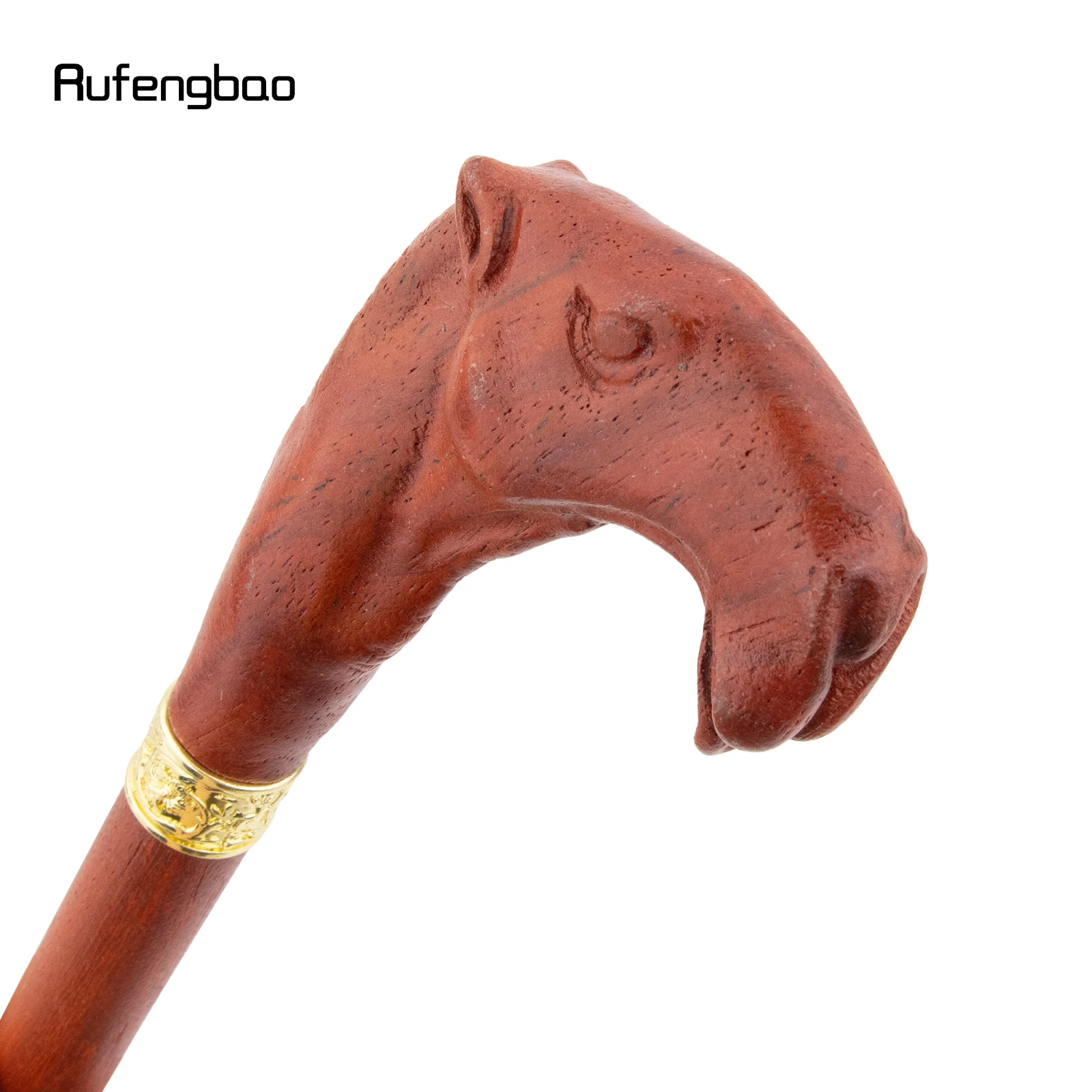 Brown Red Camel Wooden Fashion Stick Decorative Vampire Cospaly Party Wood Cane Mace Wand Crosier 94cm Performance Stage Cane