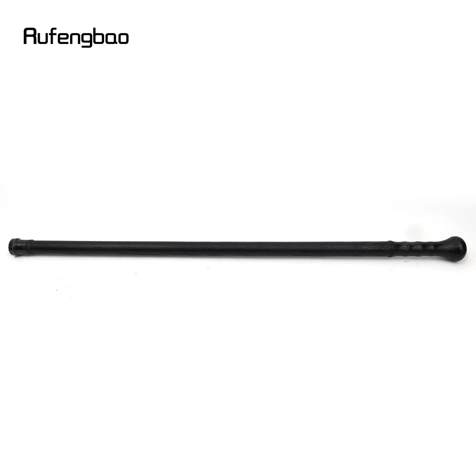 Black PVC Walking Cane Fashion Decorative ABS Plastic Stick Elegant Cosplay Cane Knob Crosier 95cm Performance Stage Cane