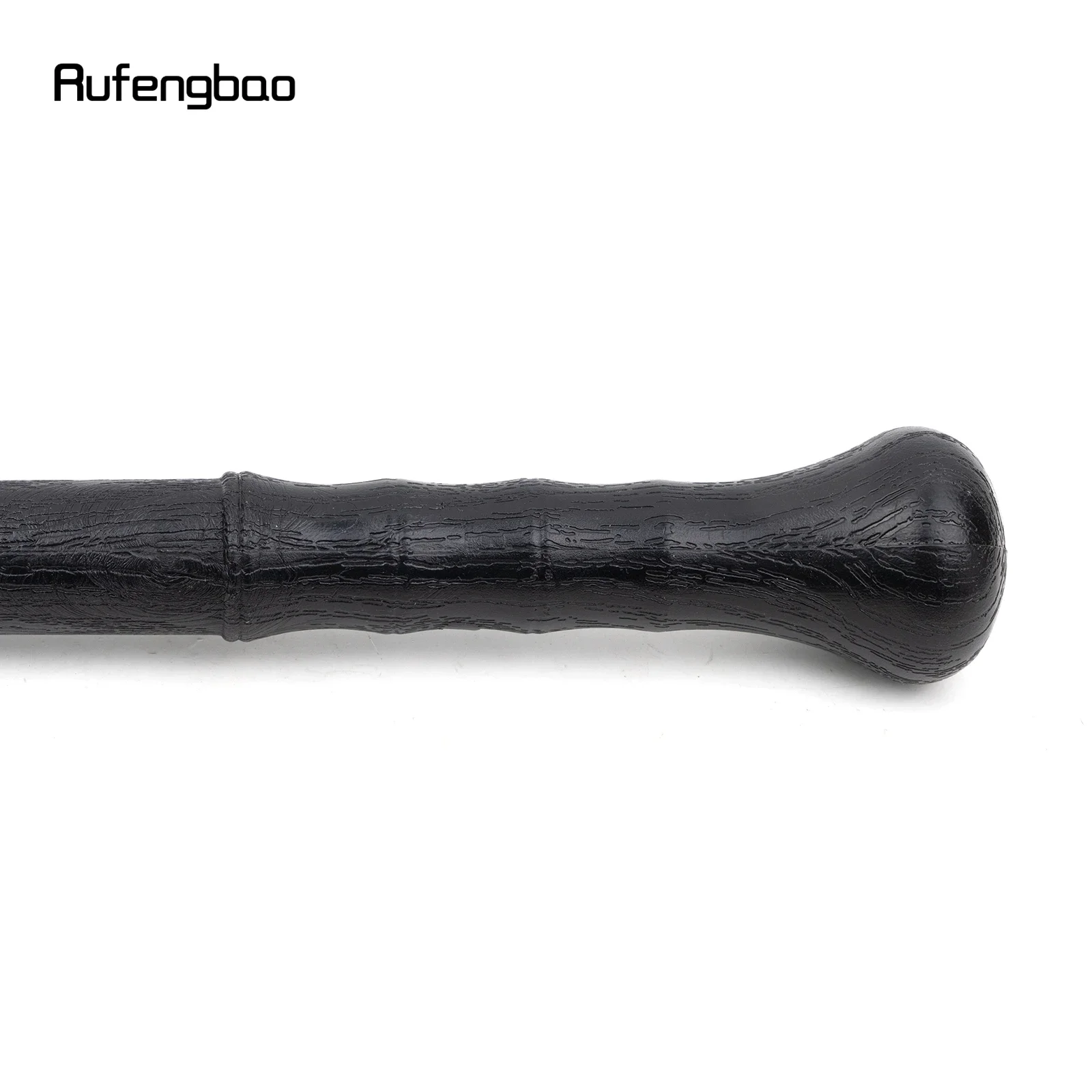 Black PVC Walking Cane Fashion Decorative ABS Plastic Stick Elegant Cosplay Cane Knob Crosier 95cm Performance Stage Cane