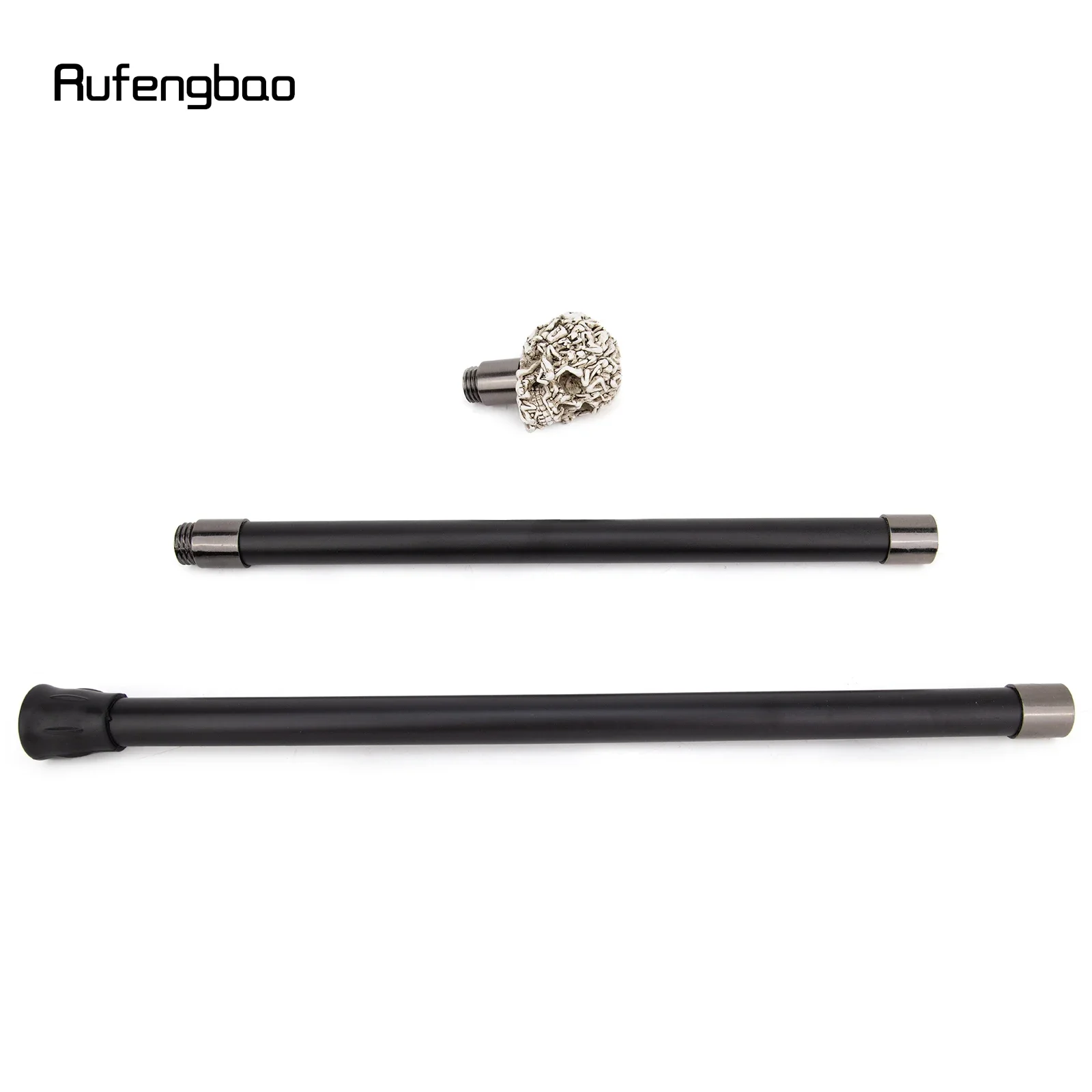 White Resin Skull Head Walking Cane Fashion Decorative Steel Stick Gentleman Elegant Cosplay Cane Knob Crosier 92cm