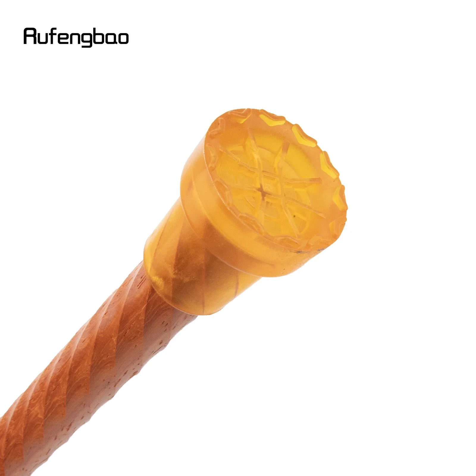 Golden Red Round Wooden Traditional Fashion Stick Decorative Cospaly Party Wood Walking Cane Halloween Mace Wand Crosier 96cm