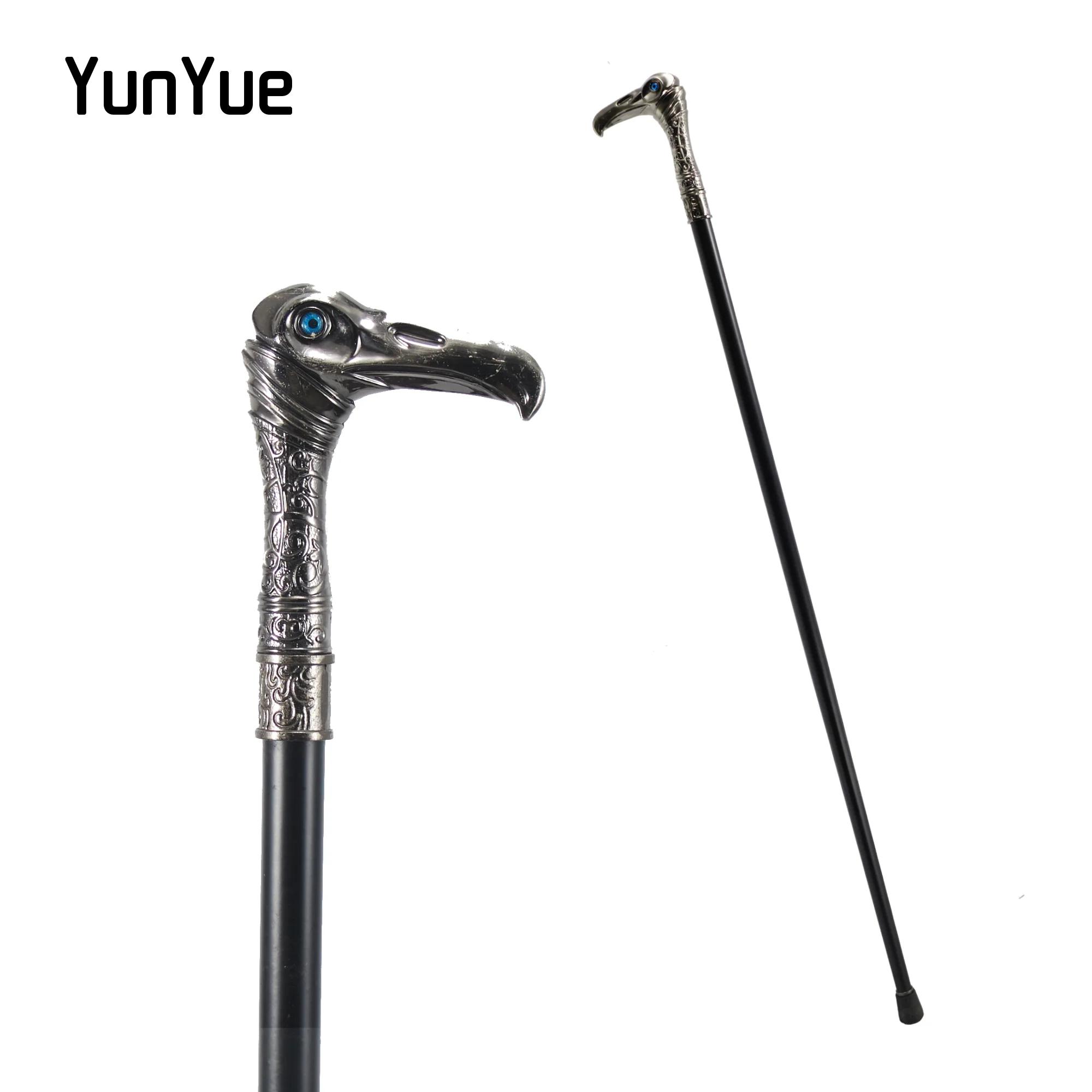 Alloy Eagle Head Walking Stick Decorative Walking Cane Elegant Fashion Cane Lords Syndicate Cosplay Men Vintage Walking Stick