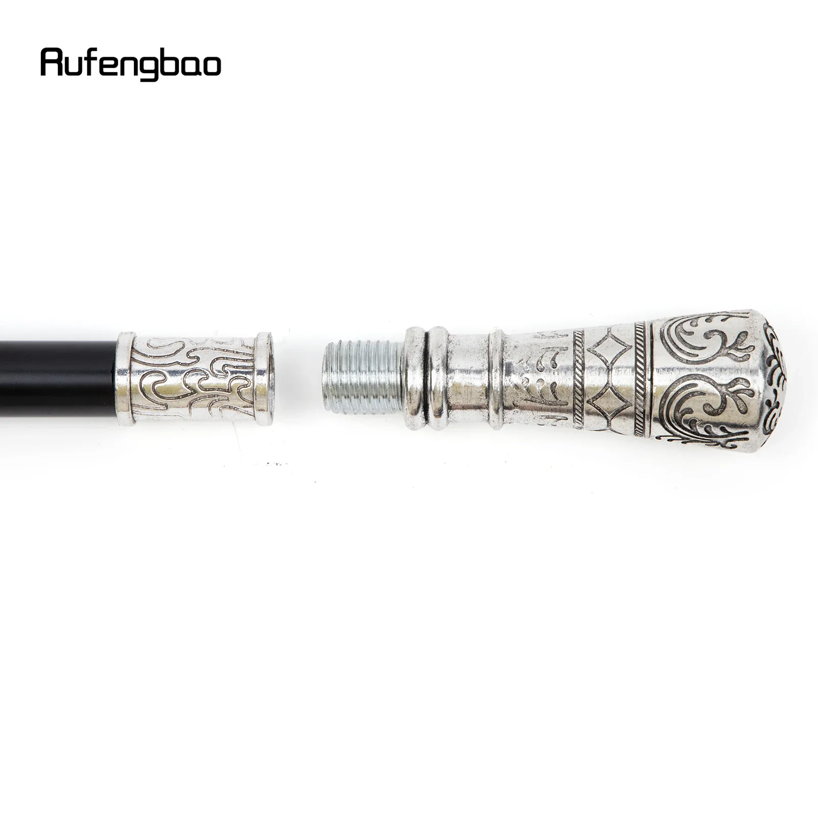 White Flower Walking Cane Fashion Decorative Walking Stick Gentleman Elegant Cosplay Cane Knob Crosier 90cm