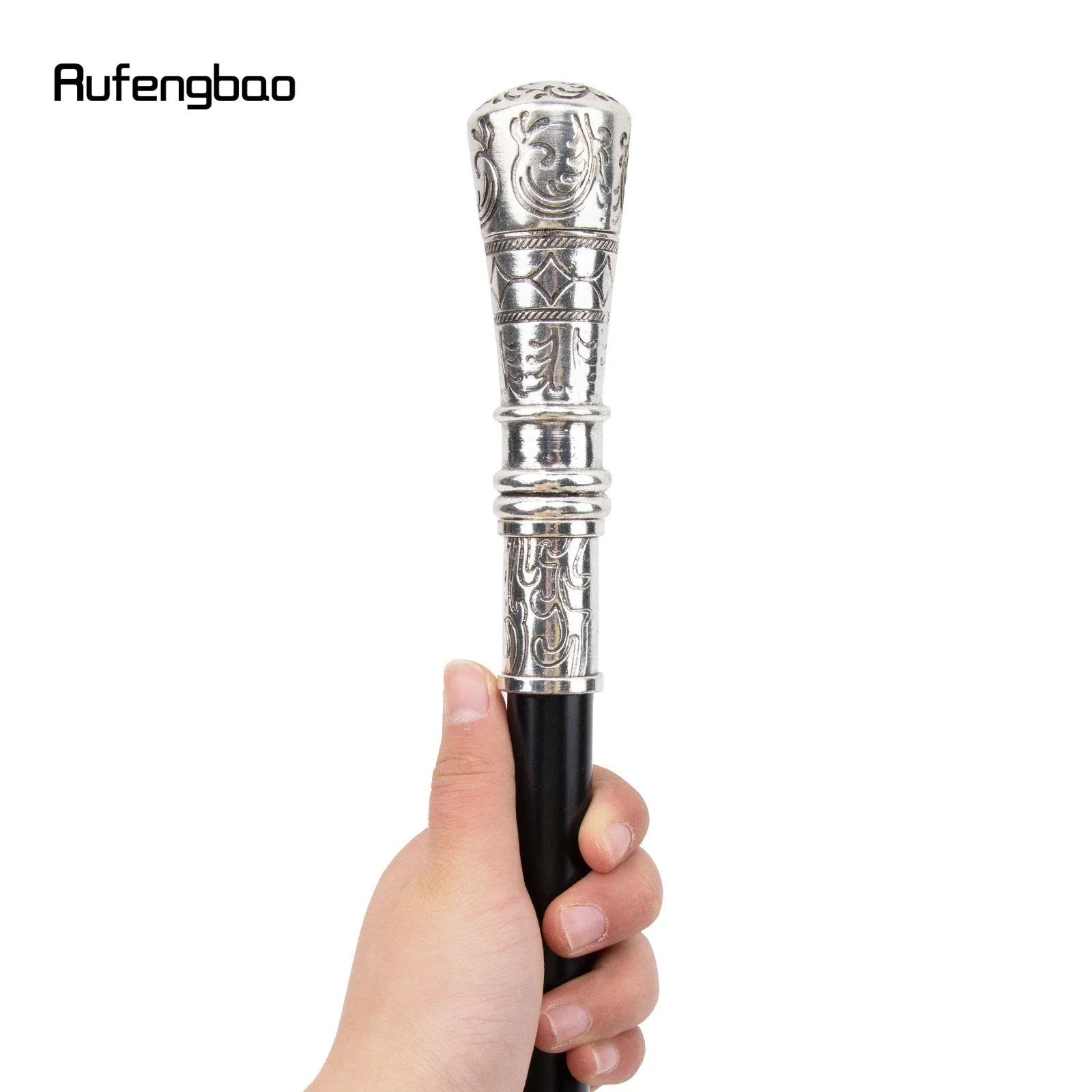 White Flower Walking Cane Fashion Decorative Walking Stick Gentleman Elegant Cosplay Cane Knob Crosier 90cm
