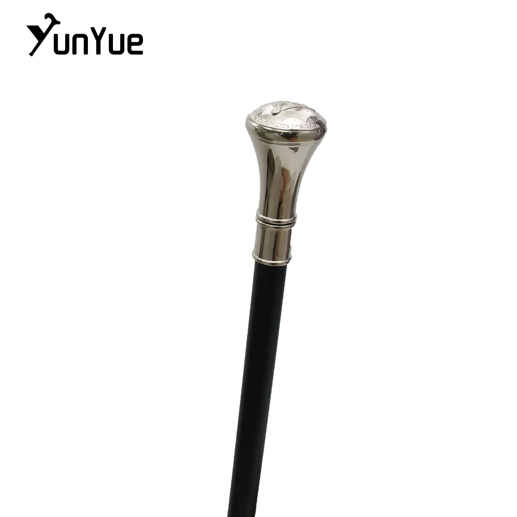 White Freemasons VG Totem Relief Walking Cane Fashion Walking Stick Gentleman Detachabl Elegant Vintage Walking Cane Crosier 93