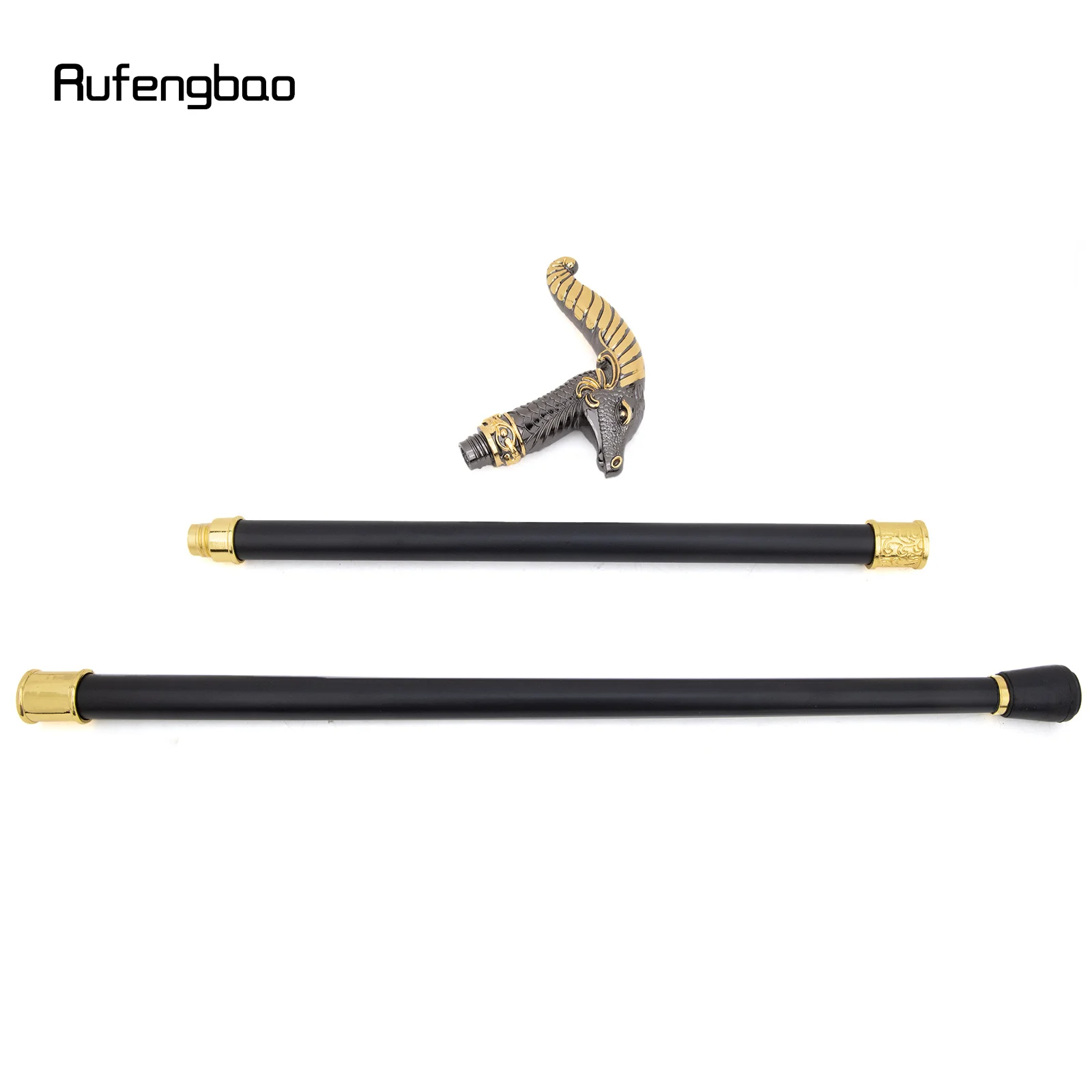 Yellow Black Dragon Luxury Fashion Walking Stick for Party Decorative Cane Elegant Crosier Knob Walking Stick 93cm