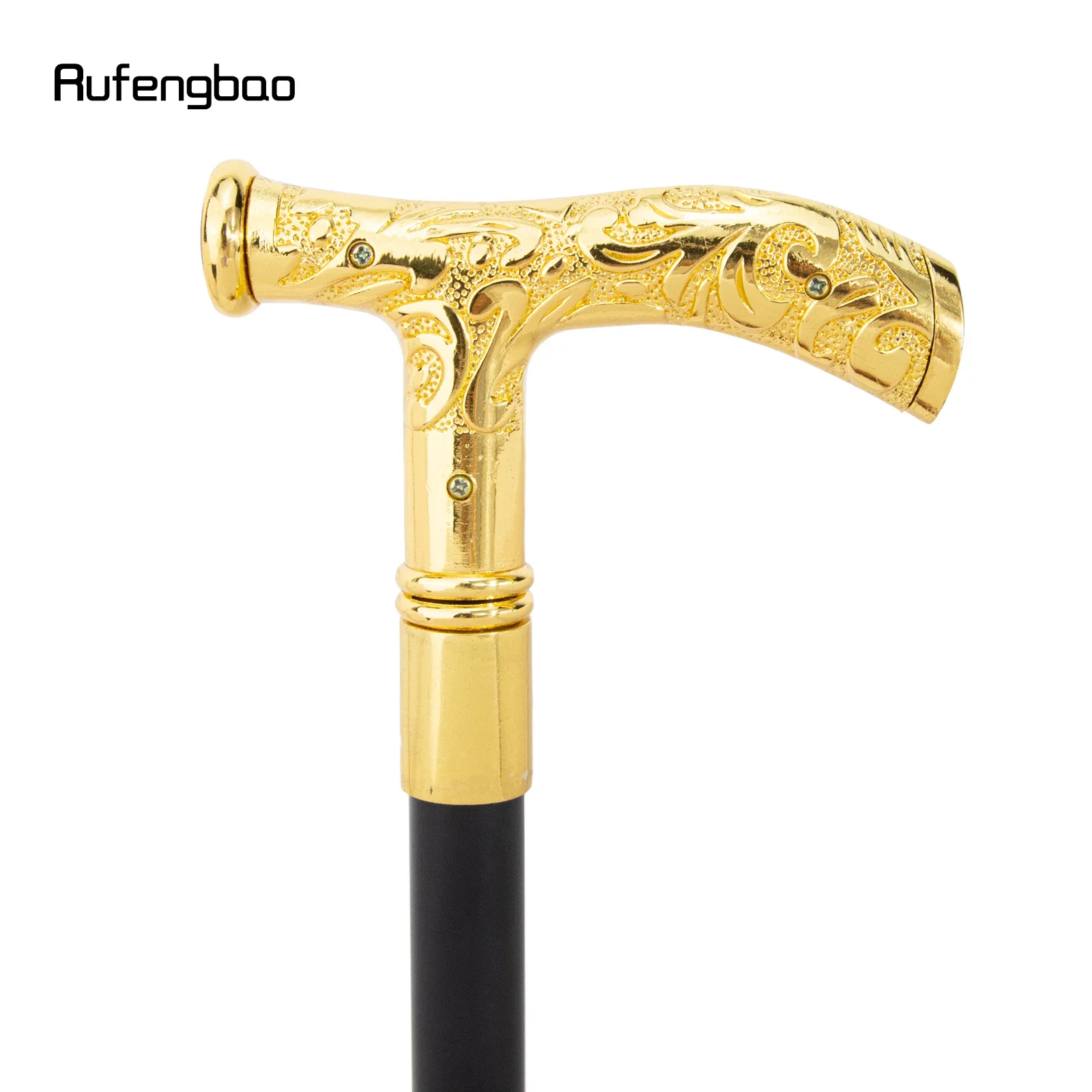 Golden Black Unity and Faith Totem T Walking Cane Decorative Cane for Halloween for Cosplay and Parties Walking Stick 90cm