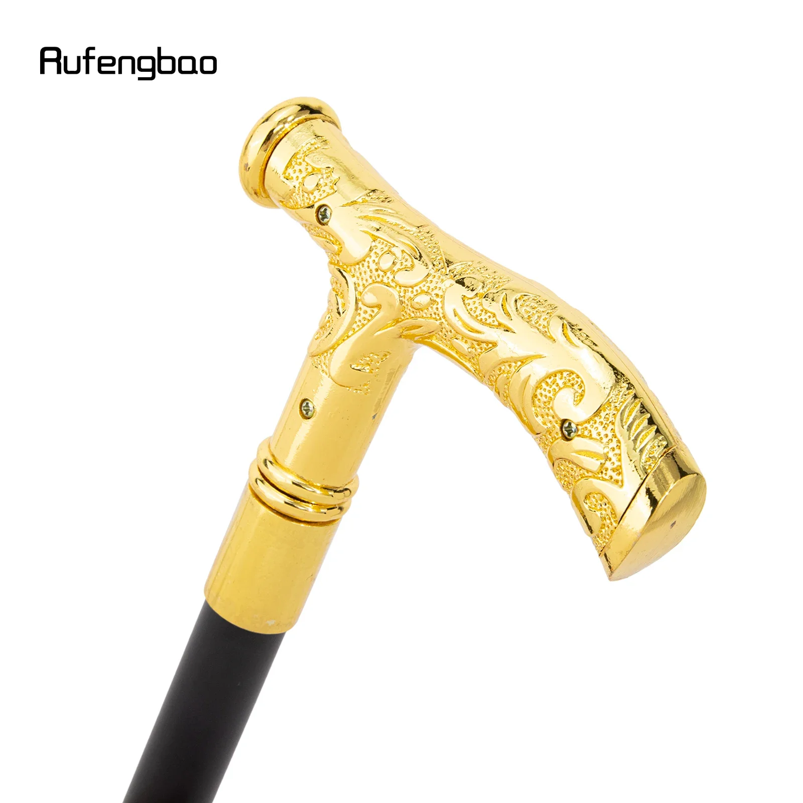Golden Black Unity and Faith Totem T Walking Cane Decorative Cane for Halloween for Cosplay and Parties Walking Stick 90cm