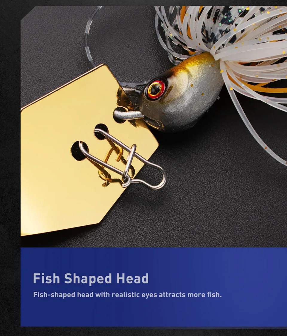 WALK FISH 7G/9G/12G/14G/21G Fishing Lure Chatter Bait Spinner Bait Blade Jig Dancer Buzzbait Wobbler Chatterbait for Bass Pike