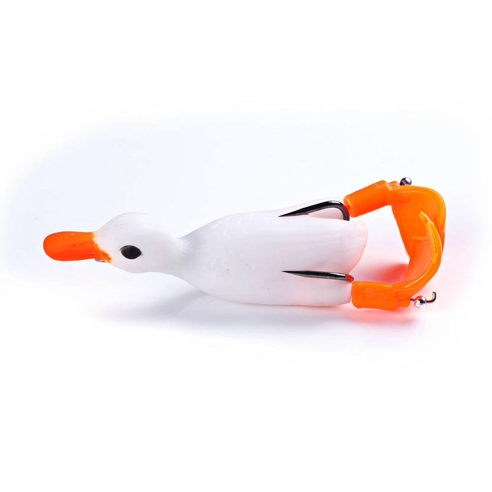 12g 8.5cm Duck Fishing Lure Ducking Fishing Frog Lure Artificial Bait Duckling 3D Eyes Fishing Baits Bass Carp Pike Fishing