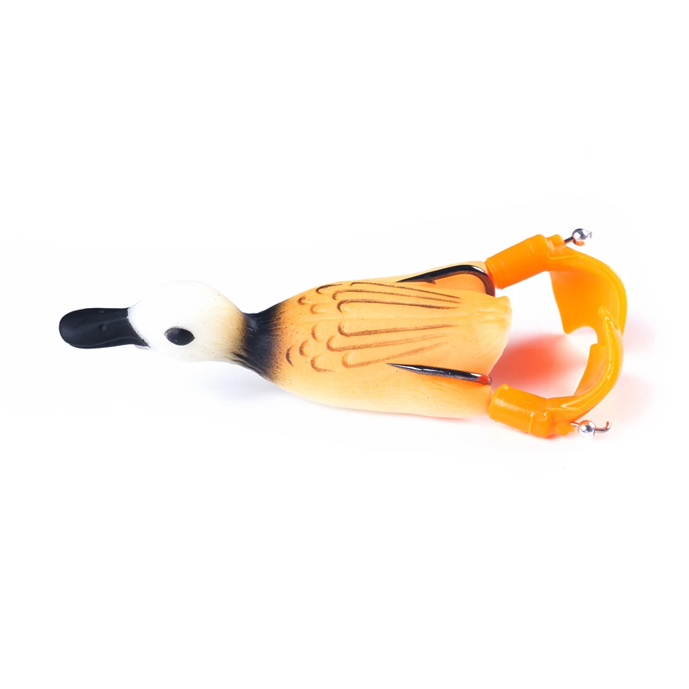 12g 8.5cm Duck Fishing Lure Ducking Fishing Frog Lure Artificial Bait Duckling 3D Eyes Fishing Baits Bass Carp Pike Fishing