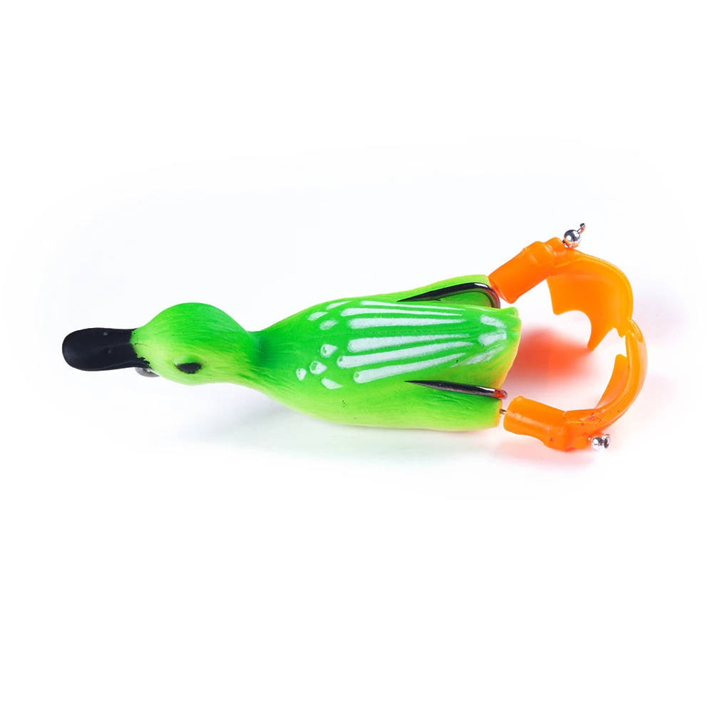 12g 8.5cm Duck Fishing Lure Ducking Fishing Frog Lure Artificial Bait Duckling 3D Eyes Fishing Baits Bass Carp Pike Fishing