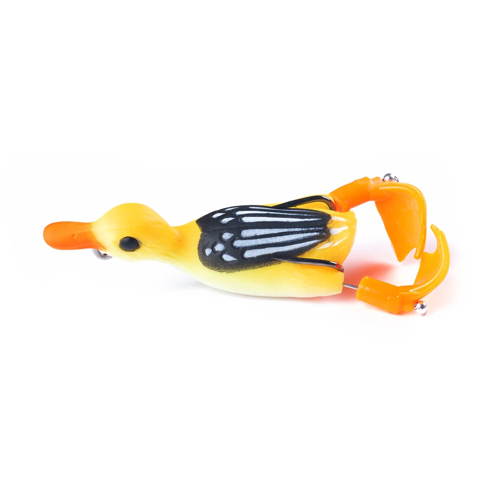 12g 8.5cm Duck Fishing Lure Ducking Fishing Frog Lure Artificial Bait Duckling 3D Eyes Fishing Baits Bass Carp Pike Fishing